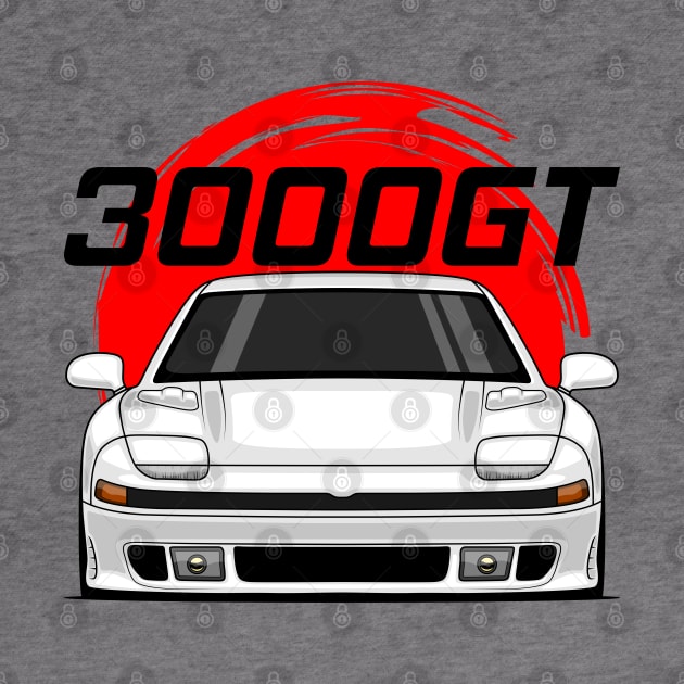 Front White 3000GT 1990 1993 JDM by GoldenTuners